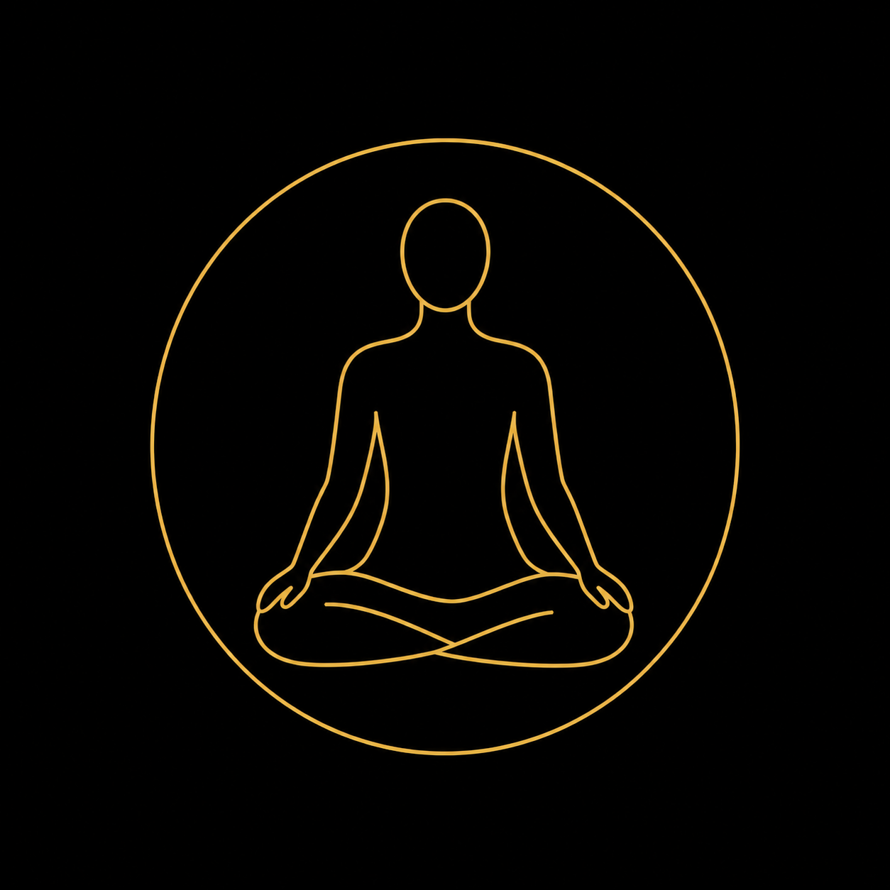 persona stilizzata in meditazione