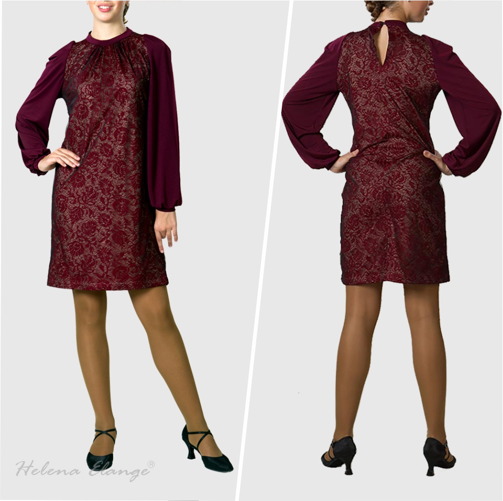 Woman short A-line dress / Casual outfit / Helena Elange