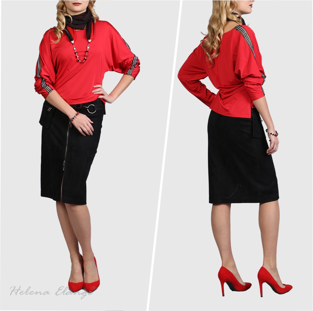 Woman Blouse & tuba Skirt / Business outfit / Helena Elange