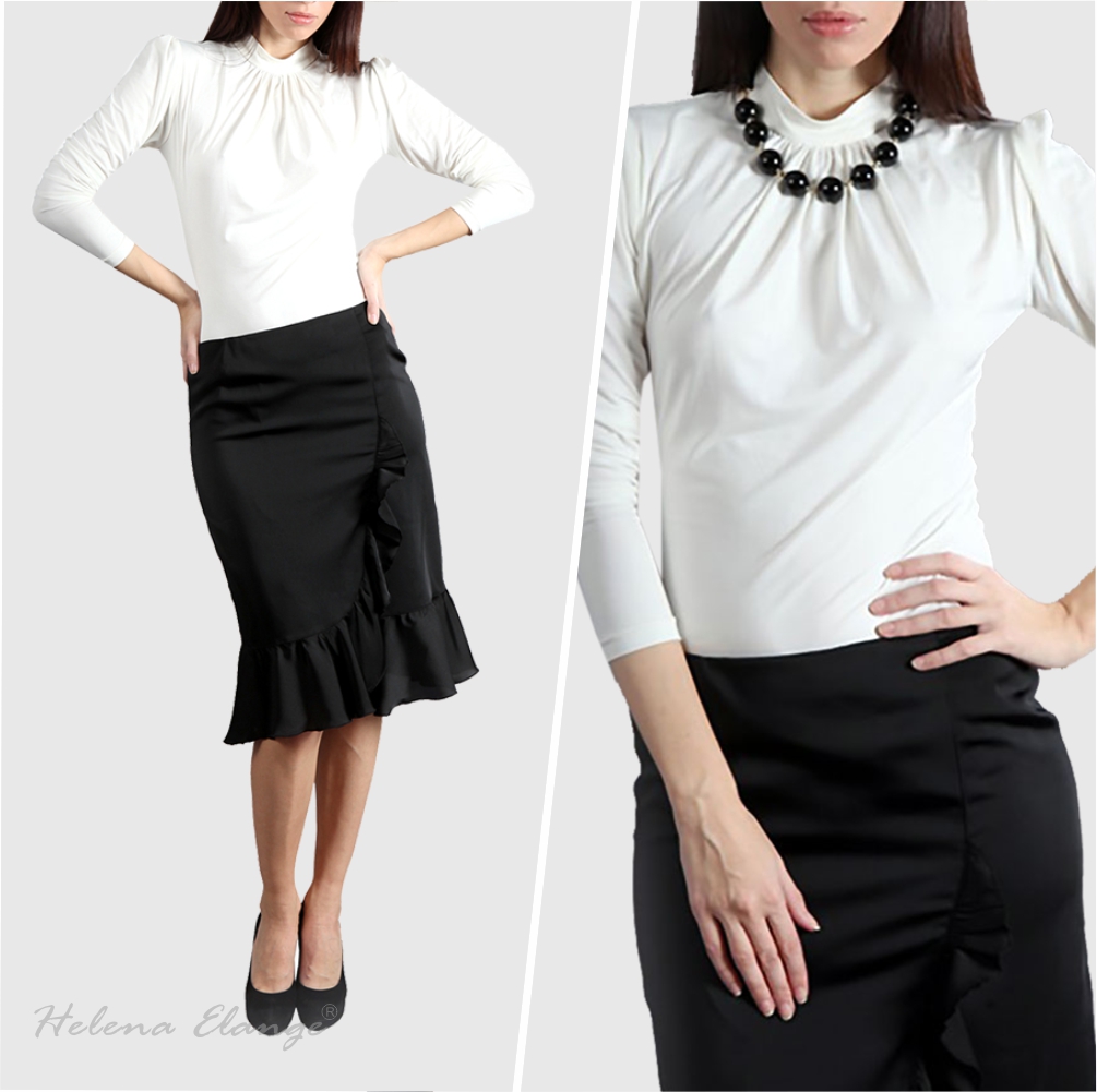 Woman Blouse & Skirt / Business outfit / Helena Elange
