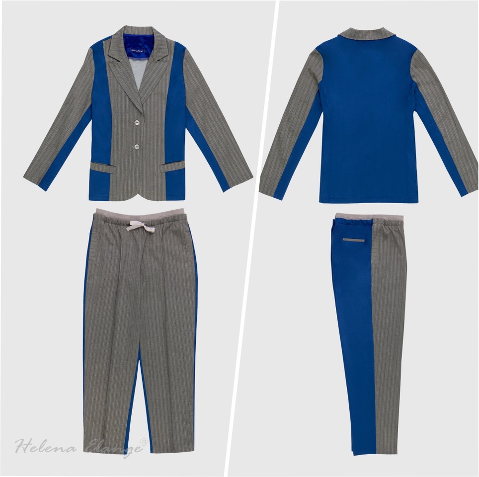 Woman comfy Trouser suit/ Business travel suit for woman / Helena Elange