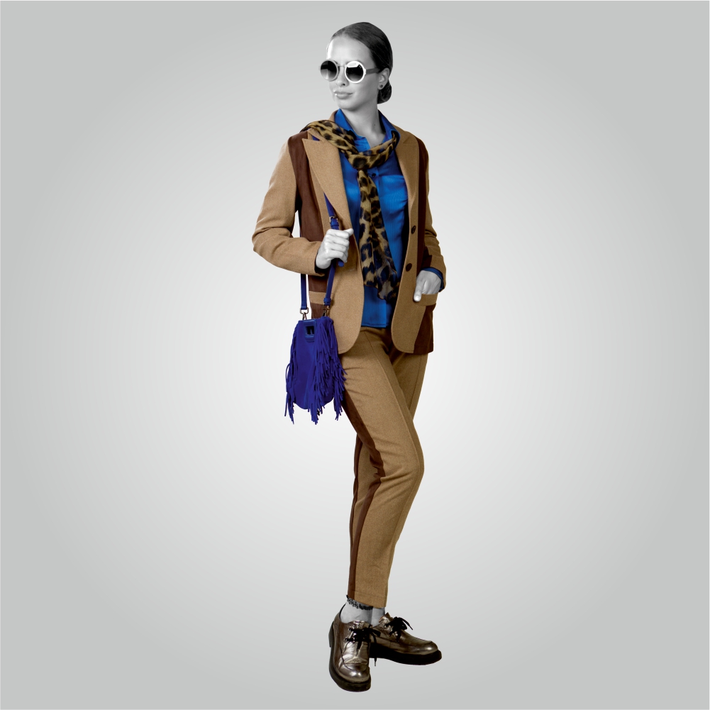 Business travel suit for woman/ Woman comfy Trouser suit/ Helena Elange