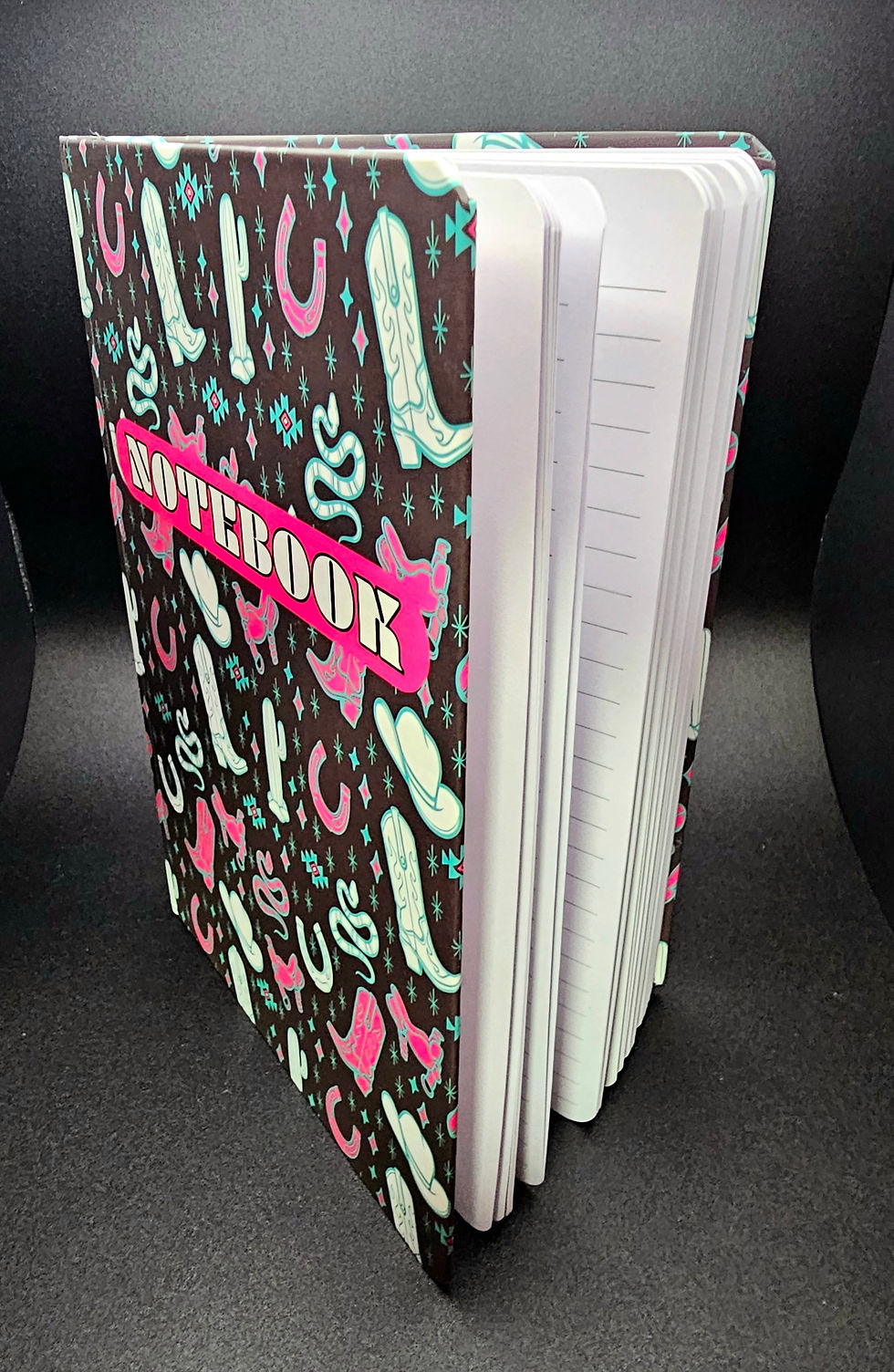 A western themed notebook.