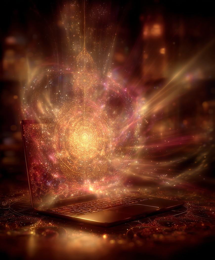 u1837721855_A_modern_laptop_on_a_desk_glowing_with_radiant_go_bf7c7215-a513-4d0e-85bc-62a9