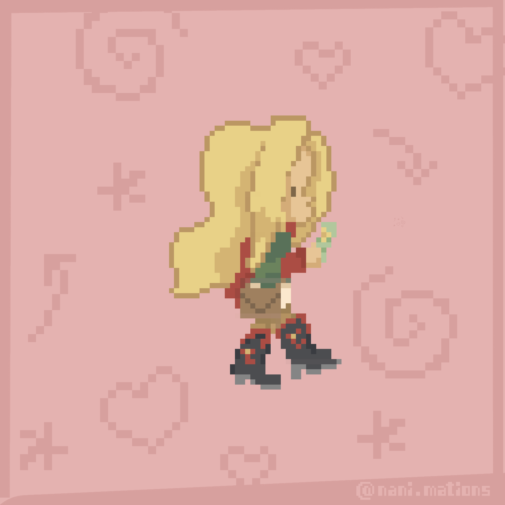 Walk cycle Lou ! Down in the Dumps pixel art