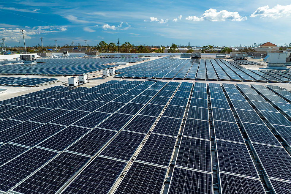 Solaire en toiture industrielle