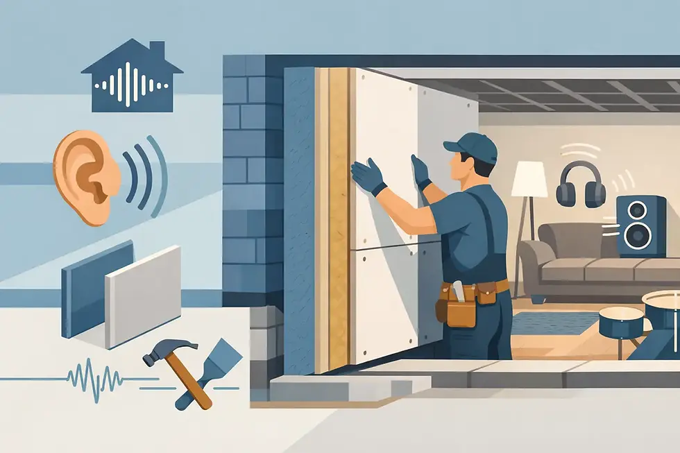 Soundproof Drywall for Basement Rooms