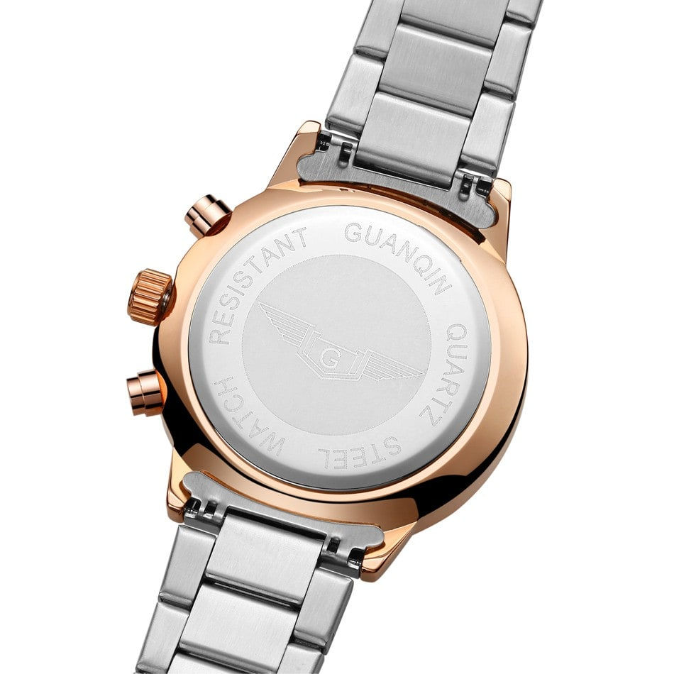 Миниатюра: ИЗЫСКАННЫЕ МУЖСКИЕ ЧАСЫ КЛАССА ЛЮКС GUANQIN SILVER WHITE