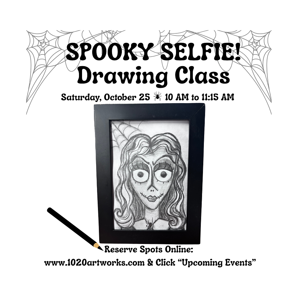 Spooky Selfie Drawing Class