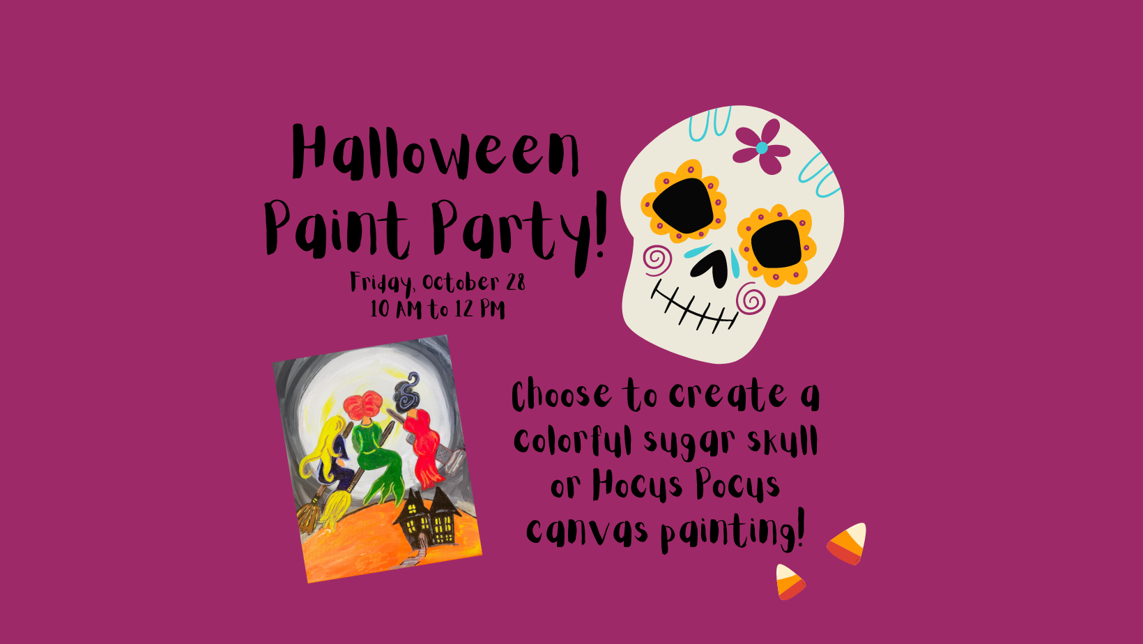 Halloween Paint Party! 1020artworks