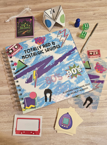 80s & 90s Nostalgic Savings Challenge Book | MoonlitMeadowsCo