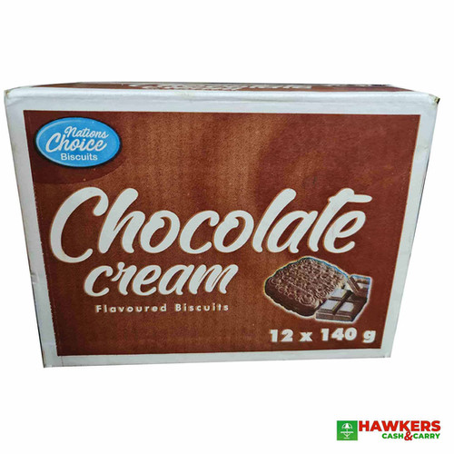 Nations Choice Cream Biscuits 12x140g Hawkers Cash & Carry