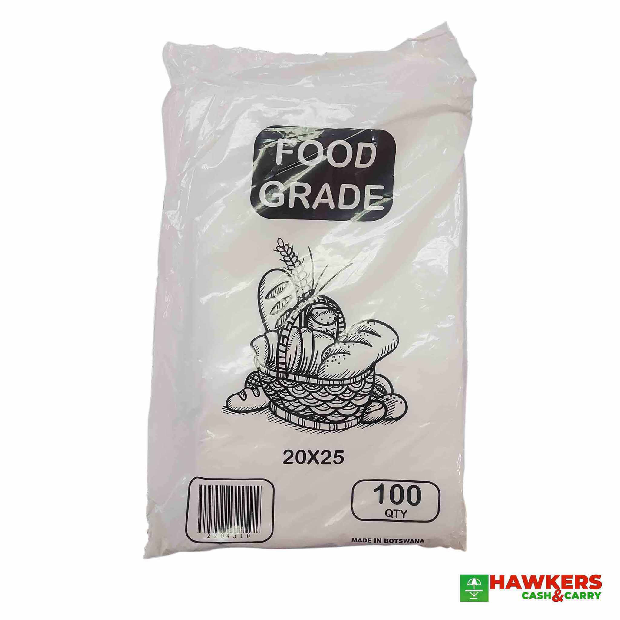 Food Grade Plastics 20x25 100s