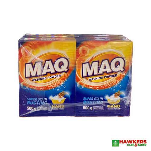 MAQ Hand Washing Powder 6x500g Hawkers Cash & Carry