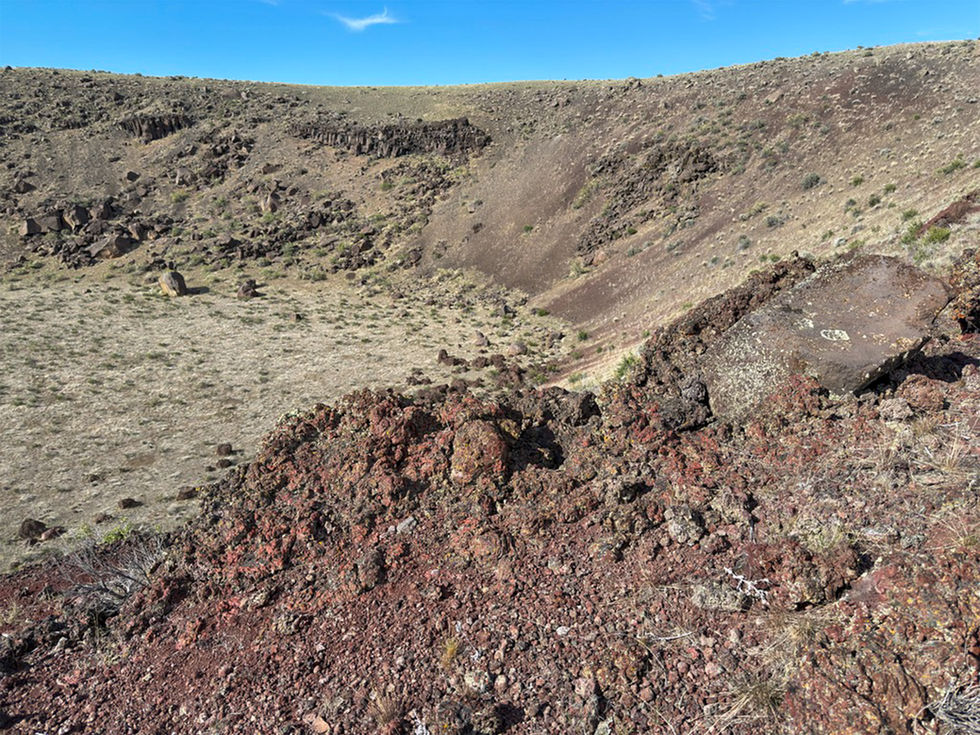 Edge of crater