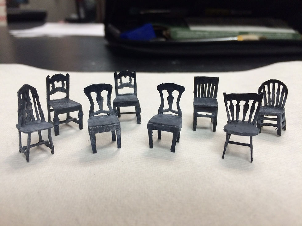 1/4" Scale Model Chairs