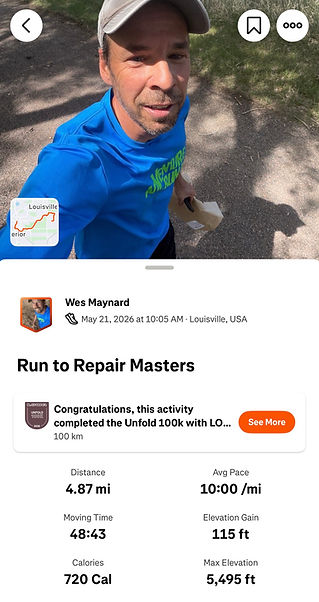 Wes Maynard Louisville, CO Run