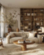 living room stil japandi
