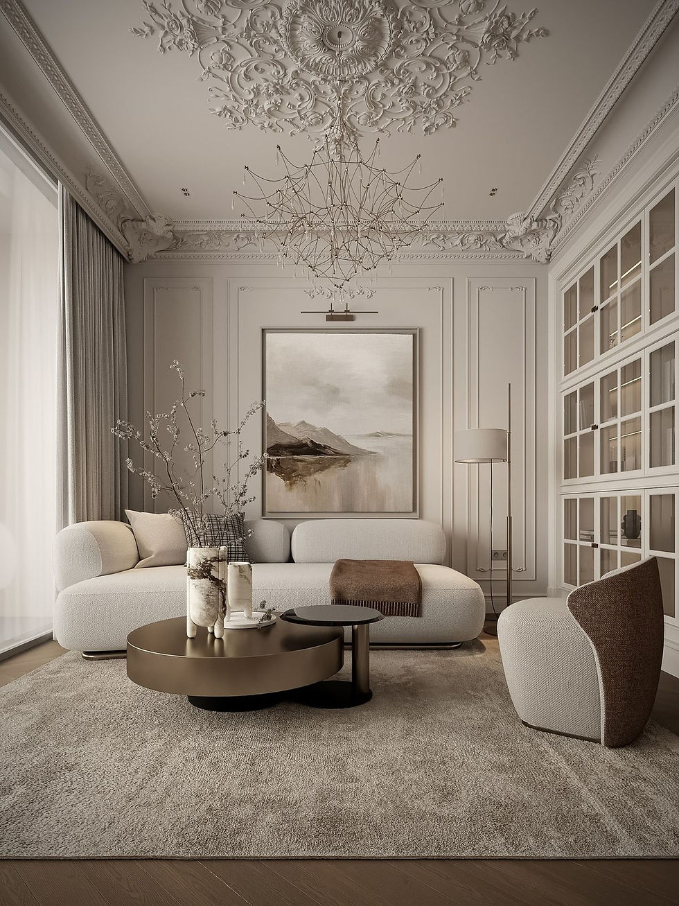 Living room stil neo classic