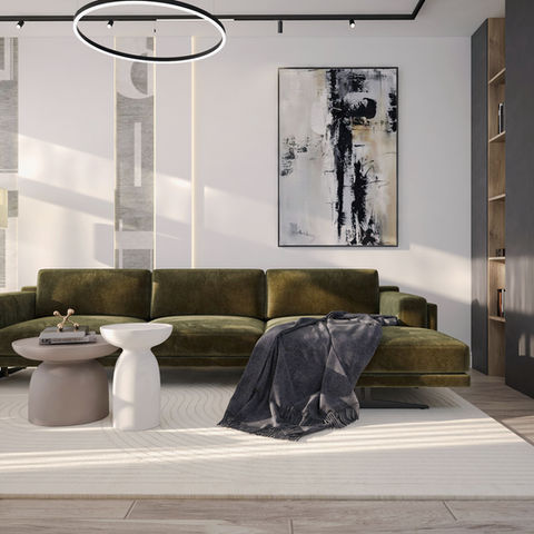 spațiu contemporan rafinat.
Lampadar modern în interior minimalist – Bianca Ivan Interior Design.