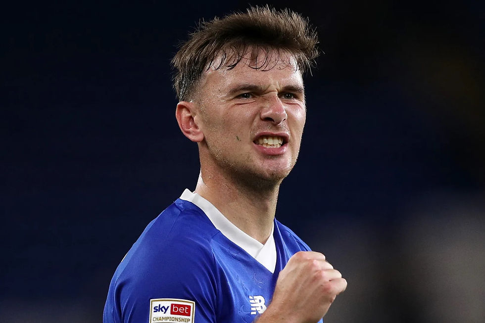 Mark Harris - former Cardiff City footballer now of Oxford United - striker who was in Wales 2022 World Cup squad