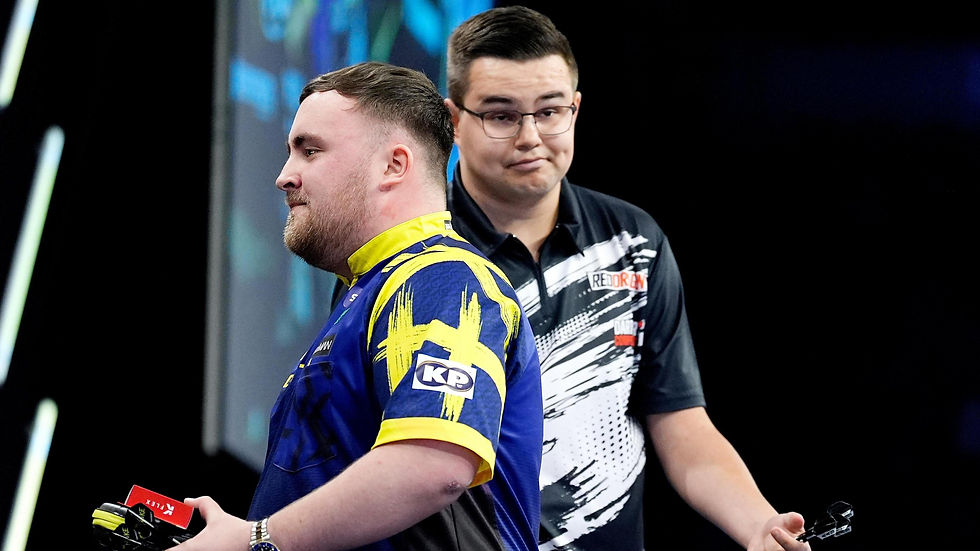 Luke Littler and Gian van Veen feud in Manchester of the Premier League Darts
