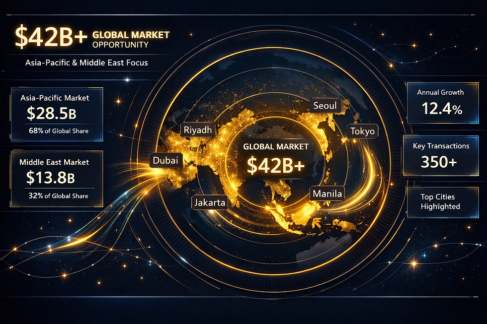 Fandom commerce market size 2026 — ASEAN APAC GCC combined $42 billion addressable market for K-Pop and Asian entertainment brand partnerships by WENOTIFT
