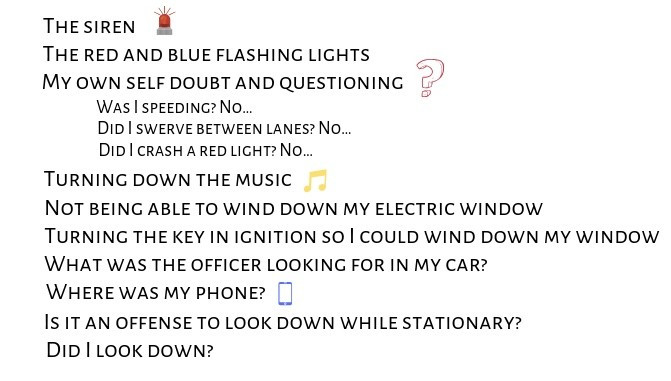 Things and thoughts when your mind goes blank