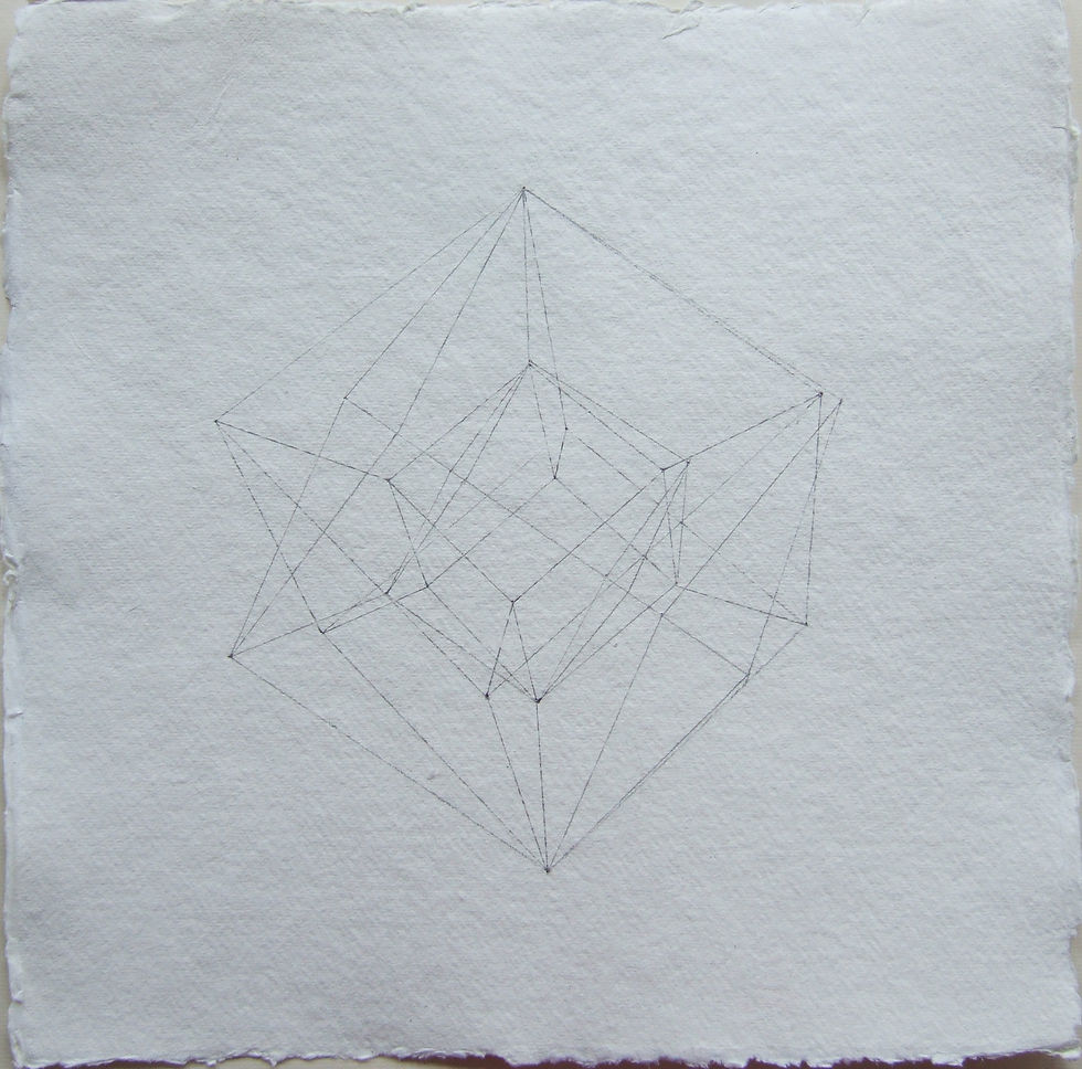 Tesseract drawing