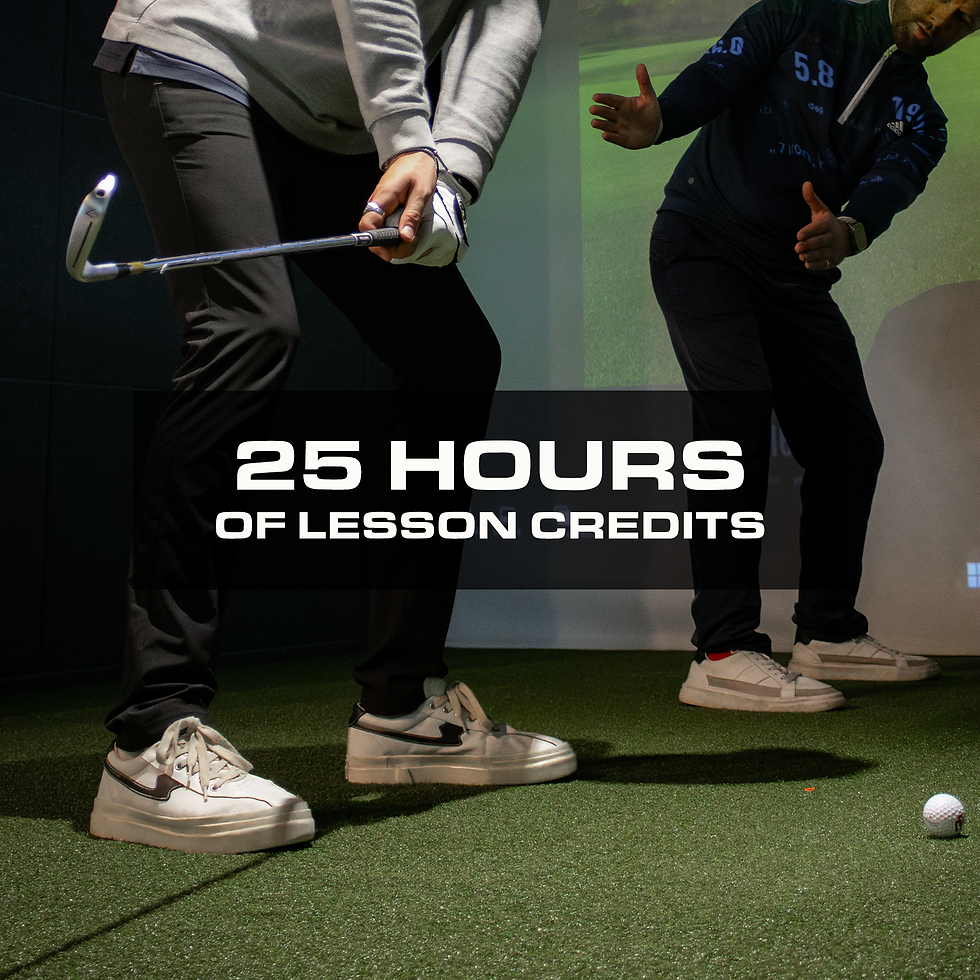 25 HOURS GOLF LESSON CREDITS