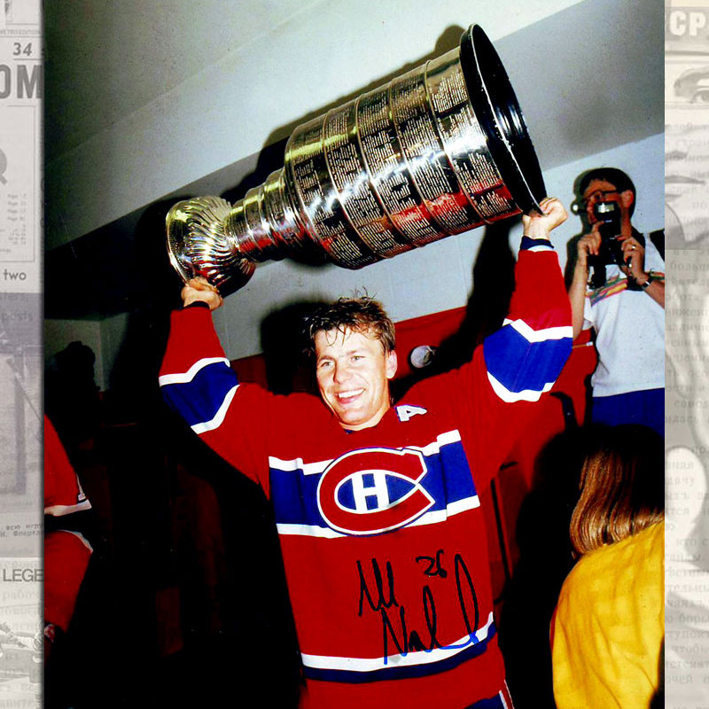 Mats Naslund Montreal Canadiens Autographed 8x10 jlbsportrarities