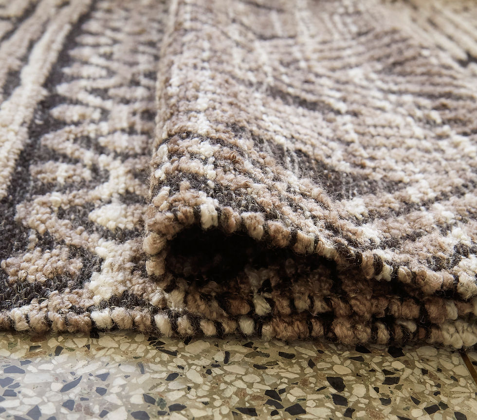 Thumbnail: Kylin Taupe/Charcoal/White Medium Rug