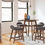 Thumbnail: Lyncott Charcoal/Brown Counter Height Barstools