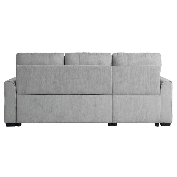 Thumbnail: Carolina 2PC Light Grey Reversible Sectional w/ Storage