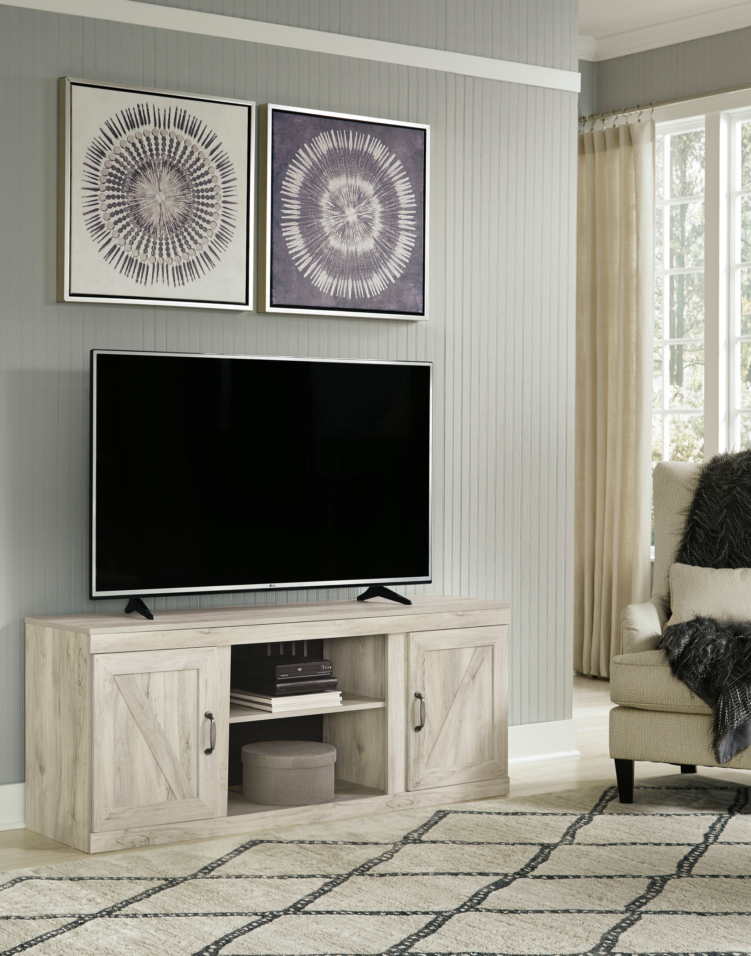 Bellaby Whitewash 60" TV Stand