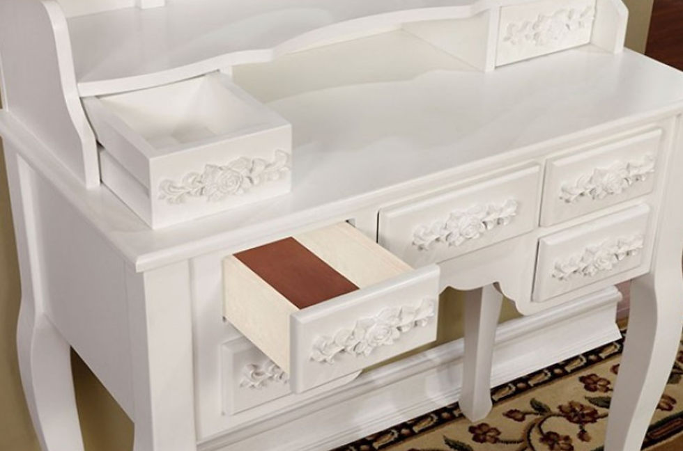 Thumbnail: Harriet White Vanity w/ Stool