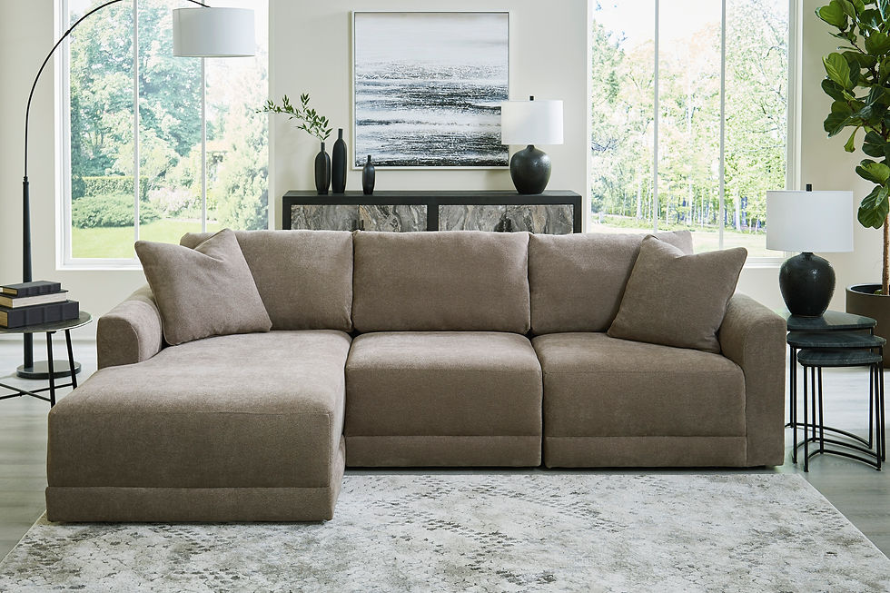 Raeanna Storm 3-PC Sectional w/ Chaise