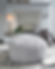 Galice Light Gray Oversized Accent Ottoman