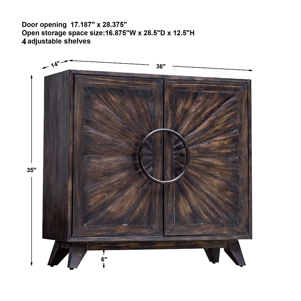 Thumbnail: Kohana Word Black Two Door Cabinet