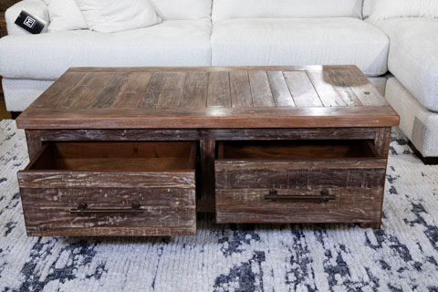 Thumbnail: Randale Distressed Brown Coffee Table
