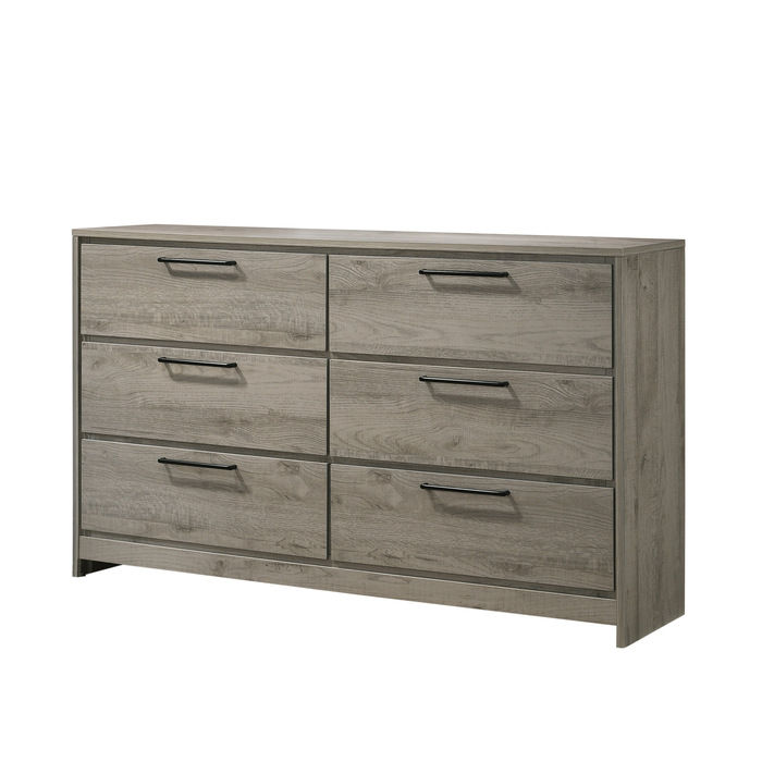 Thumbnail: Light Brown 6-Drawer Dresser