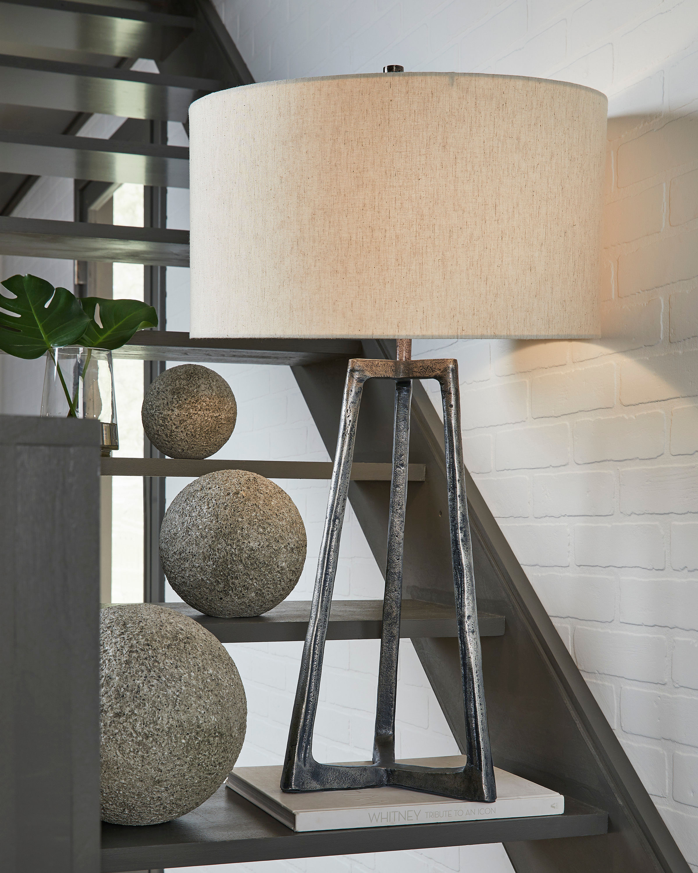 Wynlett Antique Pewter Finish Accent Lamp