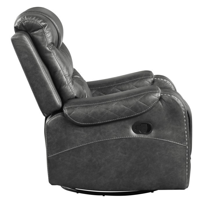 Thumbnail: Putnam Gray Swivel Glider Recliner