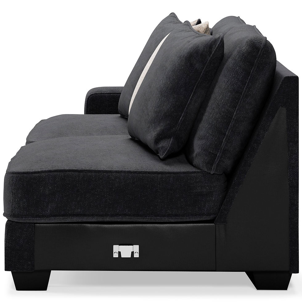 Thumbnail: Lavernett Charcoal Ultra Plush Comfort 4-PC Sectional