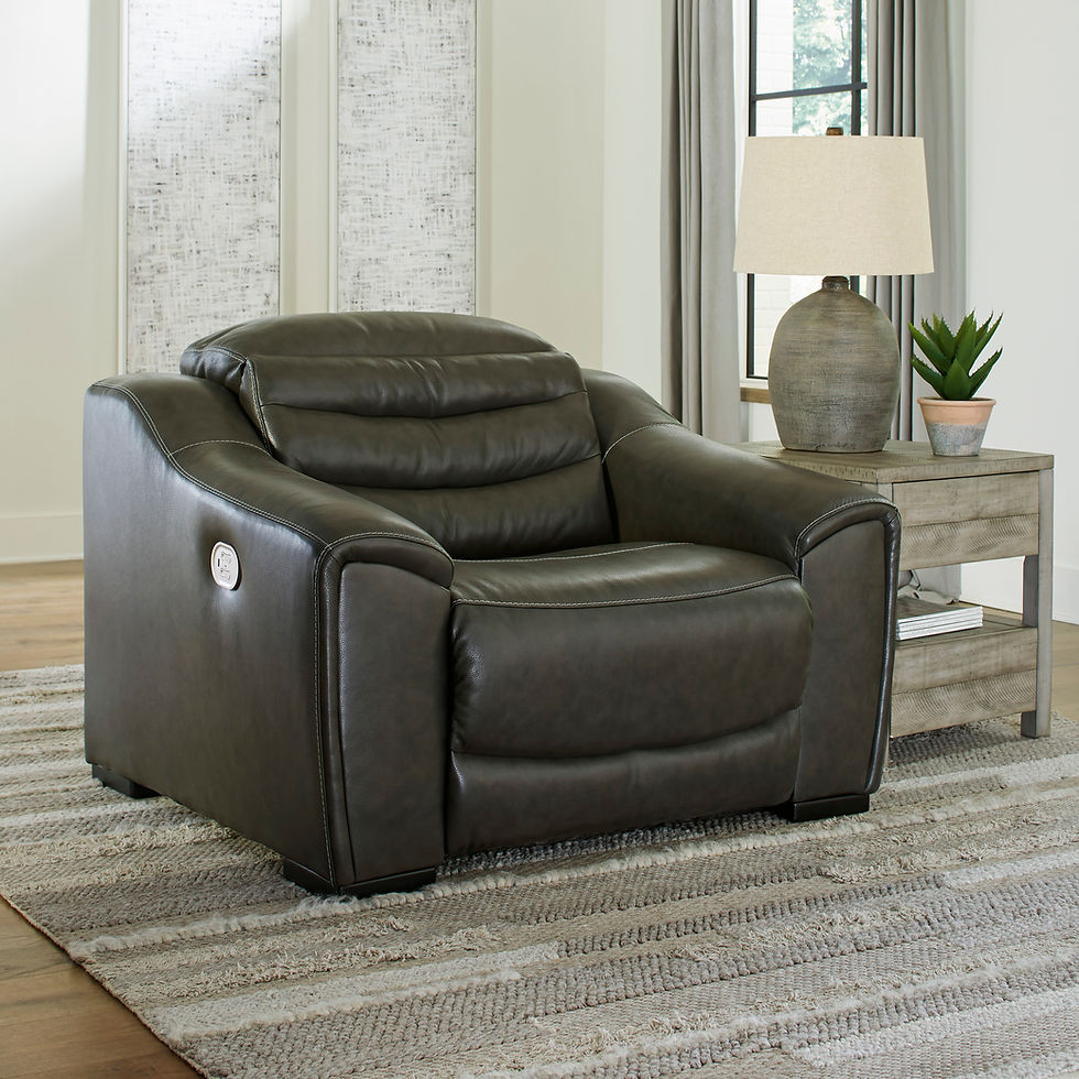 Center Line Dark Gray Power Recliner