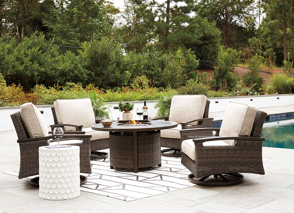 Thumbnail: Paradise Trail Round Fire Pit Table