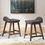 Thumbnail: Lyncott Charcoal/Brown Counter Height Barstools
