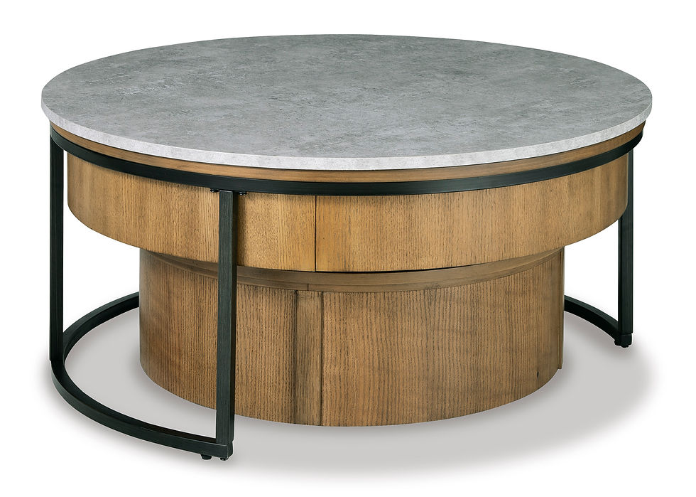 Thumbnail: Fridley Brown/Black Nesting Coffee Tables