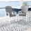 Thumbnail: Transville Gray/White Outdoor Arm Chairs
