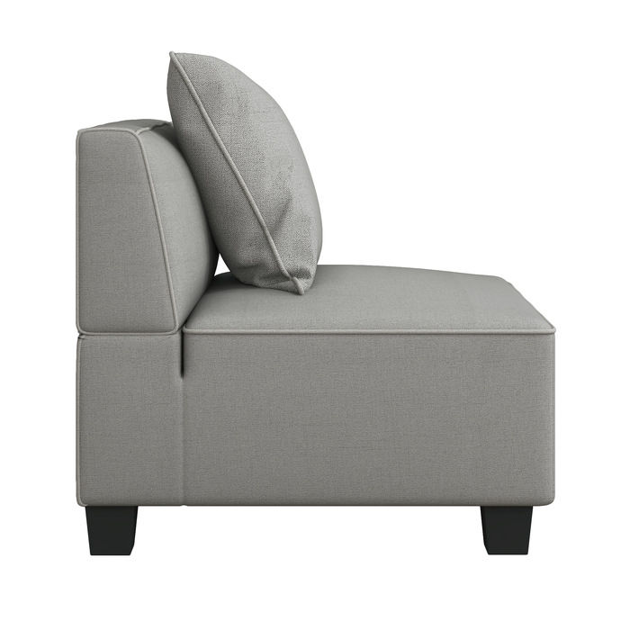 Thumbnail: Jayne Gray 5PC Modular Sectional w/ Ottoman